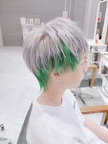 デイズ(days)&nbsp;メンズウルフ/デザインカラーホワイトシルバーインナーグリーン