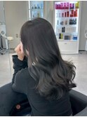 ブリーチなしダブルカラー☆アッシュブラック☆20代30代40代