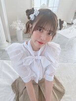 リルミー ミュエナ 大須 矢場町(Lilme myuena)&nbsp;着物ヘア/大人ガーリー/ダークアッシュ/似合わせカット/名古屋