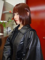 ヌーヴ(Nu:v)&nbsp;顔まわりカット/ブリーチなし赤髪