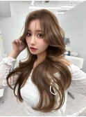 韓国レイヤー＿ブリーチなしダブルカラー