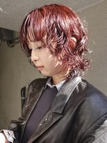 パークレーン アイス イヴェン(park lane ICI yeven) ブリーチなし春カラーボルドーニュアンスレイヤーパーマ/akari