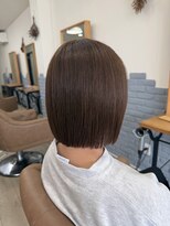 リープ(leap hair)&nbsp;オリーブベージュ × パツっとボブ