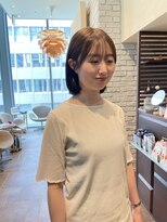 エルサフィロ ヨドヤバシ(el zafiro yodoyabashi) 顔まわりカット ブルーカラー