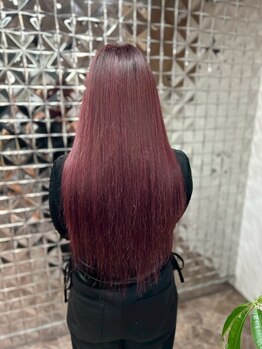 髪質改善&カラー&シールエクステ&羽エクステ ラブスタシー 広島店の写真/【独自技術のシンデレラトリートメント】他店で傷んだ地毛やエクステも補修し極上TRで抜群の馴染みが復活!