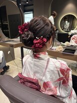 ショコラ アン 横須賀中央 大人可愛い♪編み込みシニヨン浴衣アレンジ