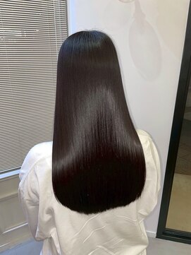 ヘアーアイスカルテット(HAIR ICI QUARTET) 艶髪ラベンダーグレージュ◎髪質改善ストレート美シルエット