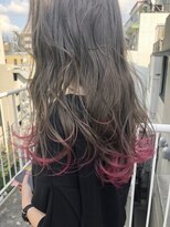 ジーナ(XENA)&nbsp;グレージュ、裾ピンク