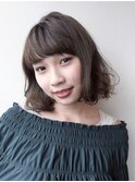 【morio原宿】大人かわいいラウンドバングウェーブボブ