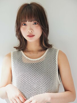 クロードモネエイチツーオーアヴェダ 東京駅ビルTOKIA(CLAUDEmonet H2O AVEDA) マロンベージュ/Aラインボブ/かきあげ[東京/東京駅丸の内]