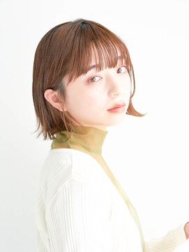 ジュール サウス 新宿南口(Joule South) 顔型別ヘアスタイル特集/マロンベージュ/Aラインボブ/新宿