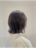 透明感アッシュカラー×ナチュラルボブ