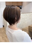 【sorriso hair桜山】大人可愛い前下がり耳かけショート