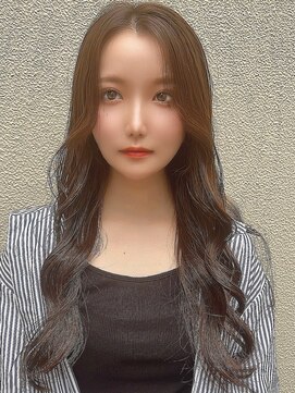 ロンド ストラーダ 心斎橋(Lond strada) 韓国前髪顔周りロング×インナーグレージュ[心斎橋/髪質改善]