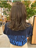 ハイライトカラー◇ニュアンスレイヤーセミロング