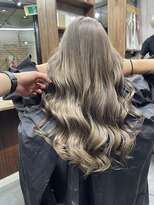 ラフ(LAFF) #バレイヤージュ#グレージュカラー#ボブウルフ#ココアベージュ