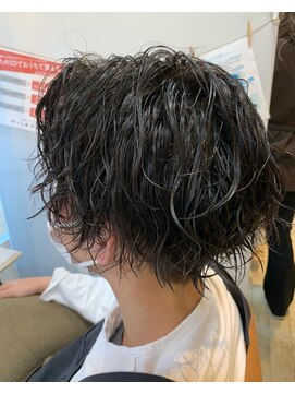 サード(ThairD) メンズスタイル/前髪パーマ/マッシュパーマ/アッシュブラック