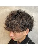 波巻きパーマ　メンズカットメンズパーマメンズ