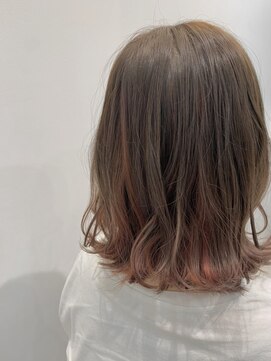 リファイン 羽村店 波巻きミディアムボブ