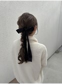 編みおろしヘアセット