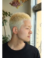 オーディナリーバーバープレース(Ordinary Barber Place)&nbsp;高円寺/金髪ショートショート/スパイキー