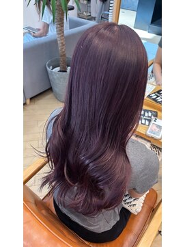 ユニ バイ マグ 長野店(Uni.by Mag) "ピンクカラー" 透明感ブリーチなしピンク