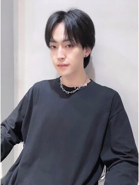 ヘアサロン ガリカ 表参道(hair salon Gallica) 【田中杏実】メンズセンターパート×シースルーコンマヘア