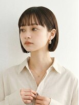 キビト(kibito) 新宿曙橋若松河田ミニボブショートボブ艶ブラウン20代30代40代