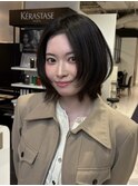 軽め大人くびれボブ/レイヤーカット/顔周りレイヤー/心斎橋