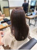 マットベージュ×透明感カラー