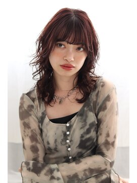 ヘアリゾート バレンタイン(hair+resort valentine) 20代30代40代/くびれウルフ/小顔レイヤー/ウルフパーマ