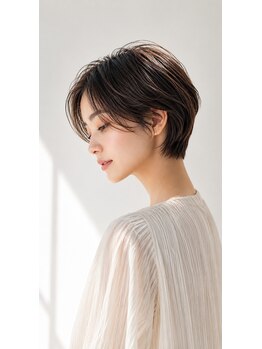 パプス ド コワフュール 中山寺店(Pap's de coiffeur)の写真/骨格に合わせたカットで、ドライヤーだけでまとまる楽チン!!ショートヘアがココなら叶う♪