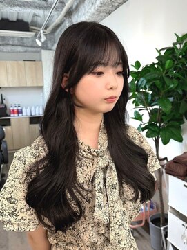 hyon myon/RISEbyREVO 綾瀬店【ヒョンミョン】 ハッシュカット/デザインカラー/グレージュ[綾瀬駅/韓国ヘア]