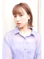 オーシャン(Ocean)&nbsp;［OCEAN　Hair&Life]ぱっつんボブ☆シアーグレージュ☆