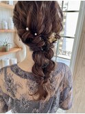 あみおろしヘアアレンジ