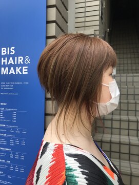 ビスヘアアンドメイク(BIS hair&make) グラデーションボブ　ディスコネ