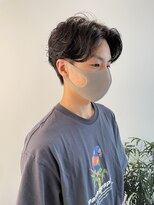 トレス(TRESS)&nbsp;センターパート　メンズマッシュ　ニュアンスパーマ