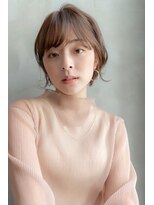 ドットハリス(.Hallis)&nbsp;大人かわいい/小顔ヘア/透明感ベージュ/20代30代40代