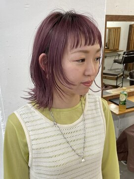 リッカ(RICCA) ウルフカット/ボブウルフ/ピンクカラー/似合わせ W1-1110