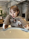 あごライン甘めナチュラルボブ
