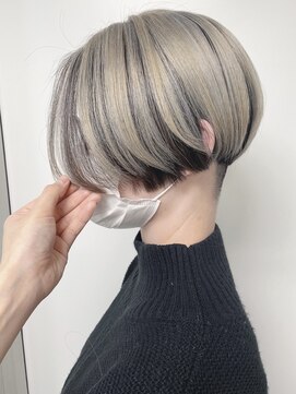 モリオフロムロンドン 原宿本店(morio from London) 【morio 原宿】ハンサムショートアウターカラーシルバーベージュ