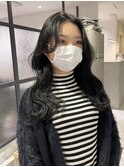 【 YOKE 】ロングレイヤー顔まわり小顔カット大人かわいい韓国