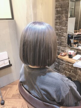 ランソ(RUNSO) シルバーアッシュカラー/似合わせカット