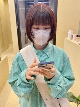 スニュウ(snuw) ワンカラー/暖色カラー/ボブ