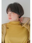 大人かわいいひし形マッシュショートボブ耳かけショート<蔵前>