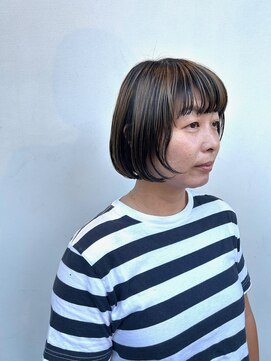 アルジャーノン(algernon) ミニマムボブ+3Dカラー