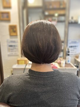 クラク 笹塚店(KURAKU) ボブ/ベージュカラー/ハイライト/透け感/白髪ぼかし/30代/40代