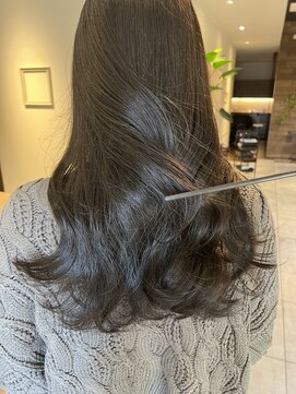 ヘアースタジオ エフ(Hair studio f) ブルーアッシュ/透明感カラー/暗髪カラー