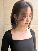 ビュートリアム265(BEAUTRIUM 265) ダークグレージュ 暗髪 ミディアムボブ 長めボブ インナーカラー