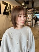 顔周りレイヤーボブ